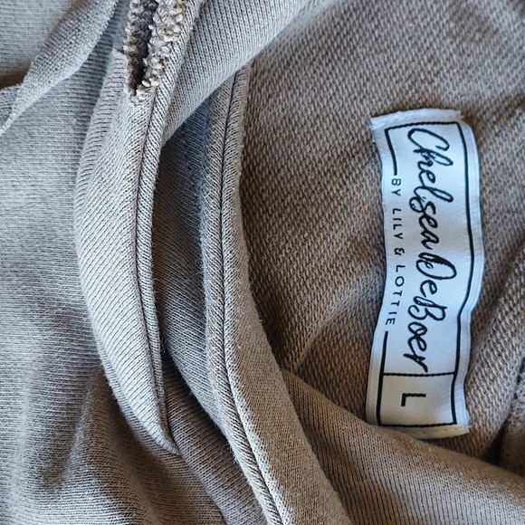Distressed Beige Hoodie - Picture 2 of 2